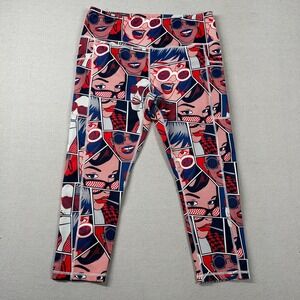 Constantly Varied Gear Leggings Womens L Crop Capri Comic Graphic Gym Sunglasses